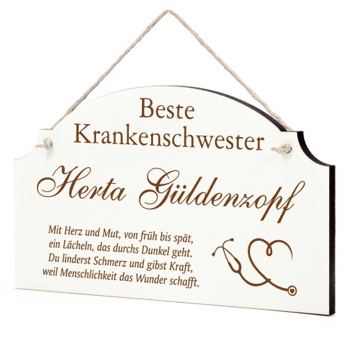Schild bester krankenpfleger - schild,