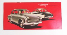 Wartburg Automobile 1950 DDR Prospekt Oldtimer