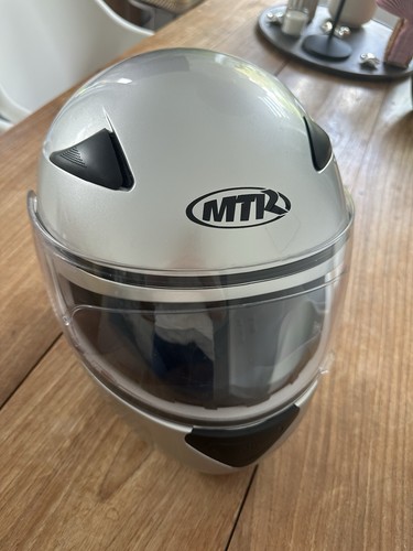 Mtr motorradhelm m - m, silber