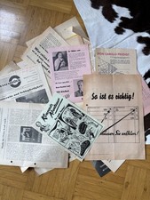 Konvolut Wahlwerbung SPD, FDP, CDU, DP ( Deutsche Partei) Flyer 50er Jahre