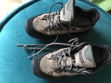 Outdoor Schuhe Halbschuhe Gr.44 grau schwarz Leder Lowa