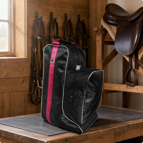 Reitstiefeltasche gemustert - reitstiefeltasche,