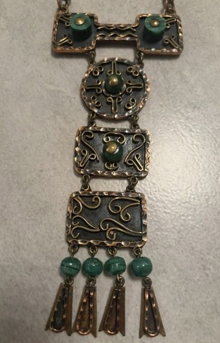 Kette collier kupfer - kette, messing