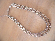 Gliederkette, Kette, Collier, Necklace, Modeschmuck, silbfarben  ca. 22cm Magnet