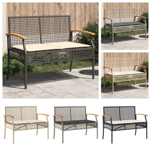 Gartenbank mit kissen sitzbank - gartenbank,