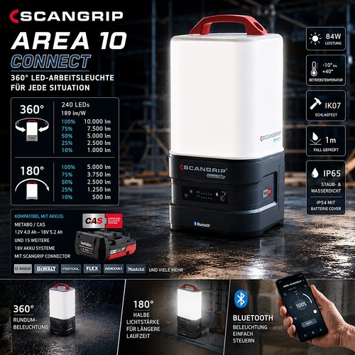 Scangrip area connect led - area,