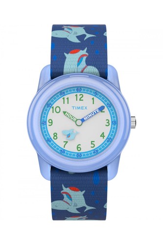 Timex 29mm blue shark - shark, elastic