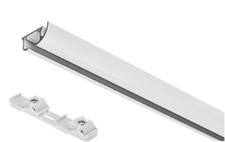 1-2 läufig Gardinenstange Innenschiene Decke weiße Schiene Aluminium Vorhang X