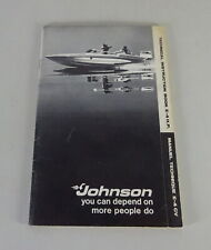 Betriebsanleitung / Owner's Manual Johnson Bootsmotor E-4 PS