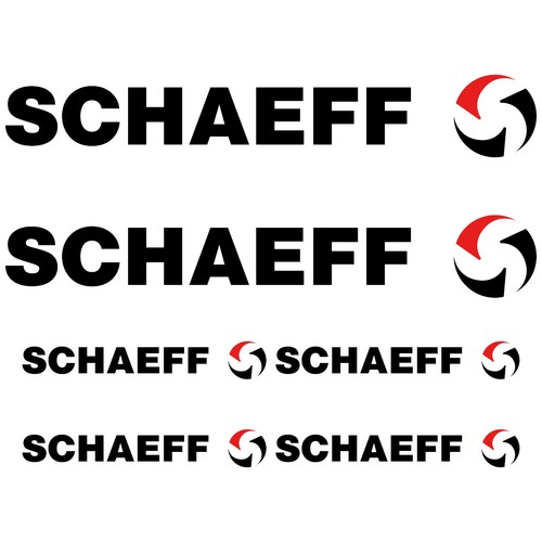 Schaeff aufkleber sticker - xl,