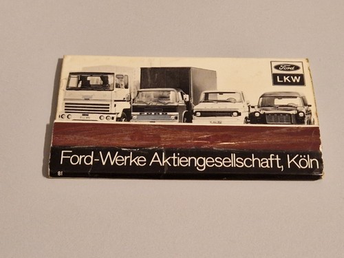 Streichholzheftchen ford - streichholzheftchen,,