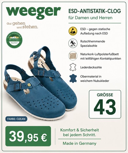 Weeger clogs naturkork - weeger,