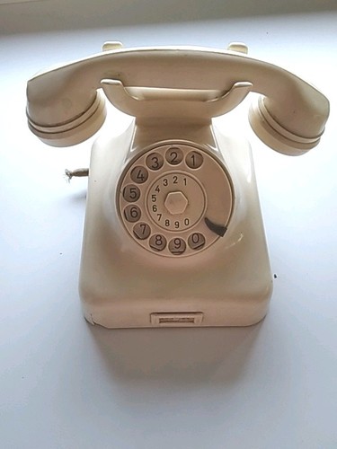 Telefon post elfenbeinfarben - telefon,