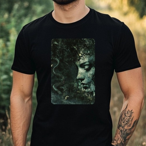 Herren shirt medusa dunkler - t-shirt,