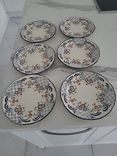 6x KLEINE DESSERT TELLER KUCHENTELLER ZELLER KERAMIK FAVORITE 16,5 cm