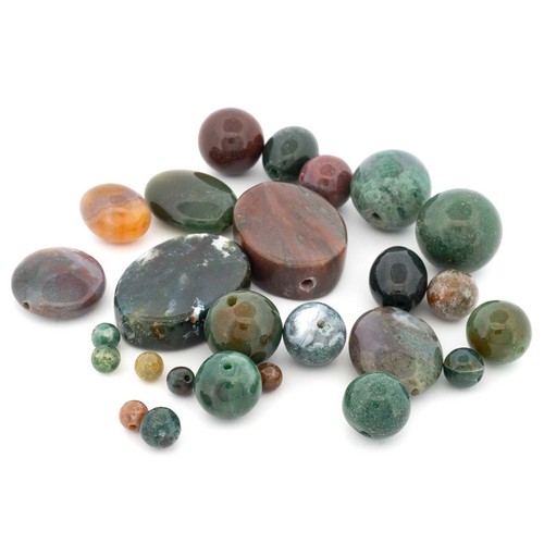 Indischer achat perlen mix - indischer,