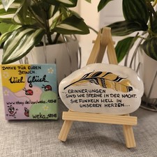 Handbemalter Stein/großer