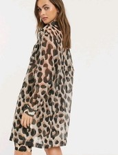 Monki leopardenmuster shirt - leopardenmuster,