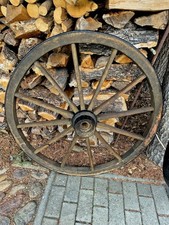 Wagenrad 100cm HOLZ ANTIK LEITERWAGEN KUTSCHE BAUERNHOF Deko Top Zustand!!!
