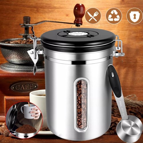 Edelstahl kaffeedose luftdicht - edelstahl,