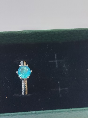 Ring blau diamant lab - ct,