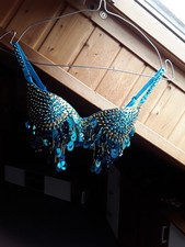 Bauchtanz BH hellblau Gr. 75