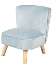 Roba Kindersessel Polsterstuhl Kindersitz Lesesessel Lil Sofa Samtstoff hellblau