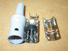 DIN - Stecker 3pol 180° grau