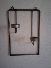 Wandteelichthalter, Metall, silberfarben, Nr. 488