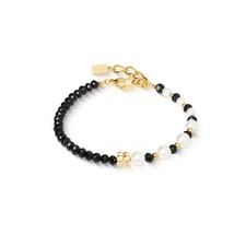 Armband - Trinity Spikes goldfarben-black