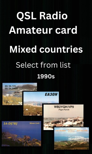 Qsl amateurfunkkarte 90er - amateurfunkkarte,