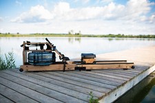 LAGERVERKAUF Wasser- Rudergerät von Ruderglück Esche & faltbar , dunkel