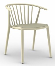 4 Stühle in elfenbein mit