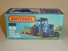 MATCHBOX SUPERFAST FORD TRACTOR & HARROW No. 46, Original Box