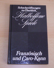 Schach Buch Halboffene Spiele Französisch und Caro-Kann, Gufeld