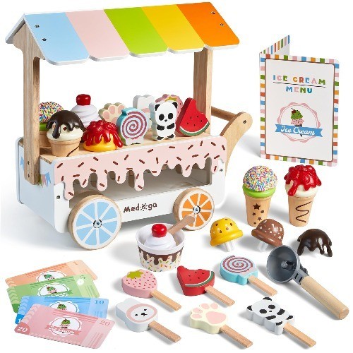 Holz eiscreme wagen - holz,