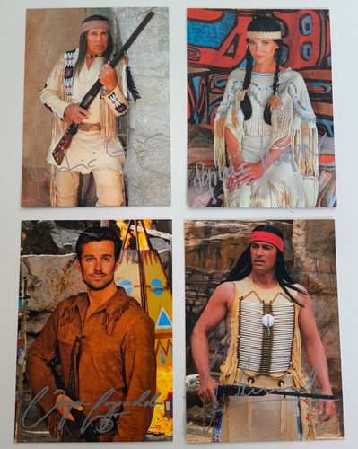Autogramm winnetou bad - 4x,