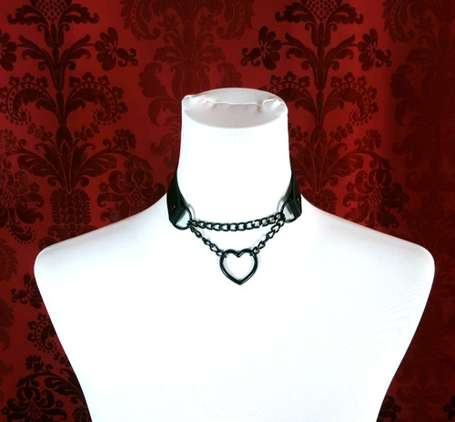 Choker herz kette halsband - choker,