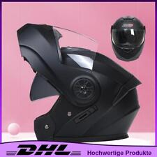 Rollerhelm Helm M,L,XL Klapphelm Motorradhelm Offroad Helm Schwarz Sturzhelm DE