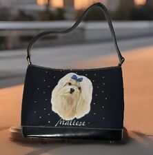 Handtasche Dame Motiv Malteser Täschchen Modern Geschenk Hunde liebhaber Bag