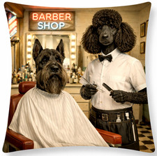Hundekissen Friseur 45x45 inkl