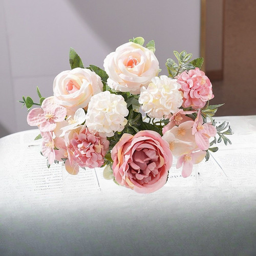 Seidenblumenstrauß mit rosen - mit,