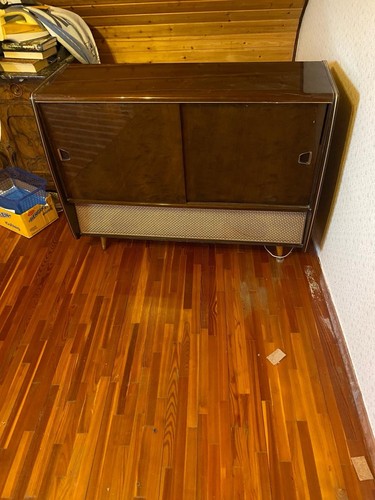 Vintage musiktruhe aus - aus, holz