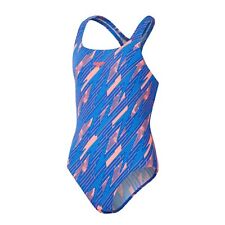 Speedo Hyperboom Medalist einteiler Badeanzug Schwimmanzug Kinder Mädchen