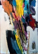 Bild "Blumen" Papier 70 x 50