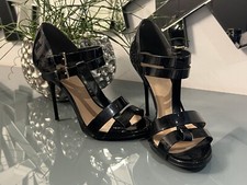 JORGE BISCHOFF NEUwertig Damen Exklusive Sandalen Schuhe Lackleder schwarz Gr.39