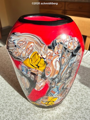 Murano glas designer vase - designer,