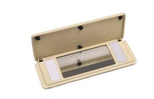 Schminkspiegel Spiegel Cremebeige für Mercedes  W124 W126 W201 Sonnenblende