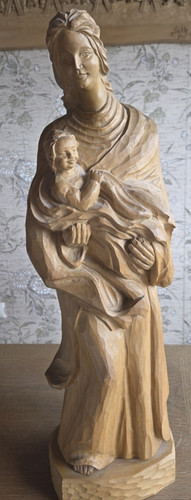 Marienfigur mit kind - marienfigur, (ca