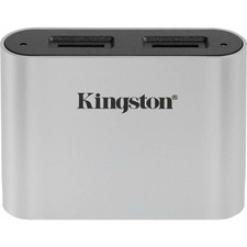 Kingston Externer Speicherkartenleser / Hub USB-A (USB 3.2 Gen 1) Silber-Schwarz